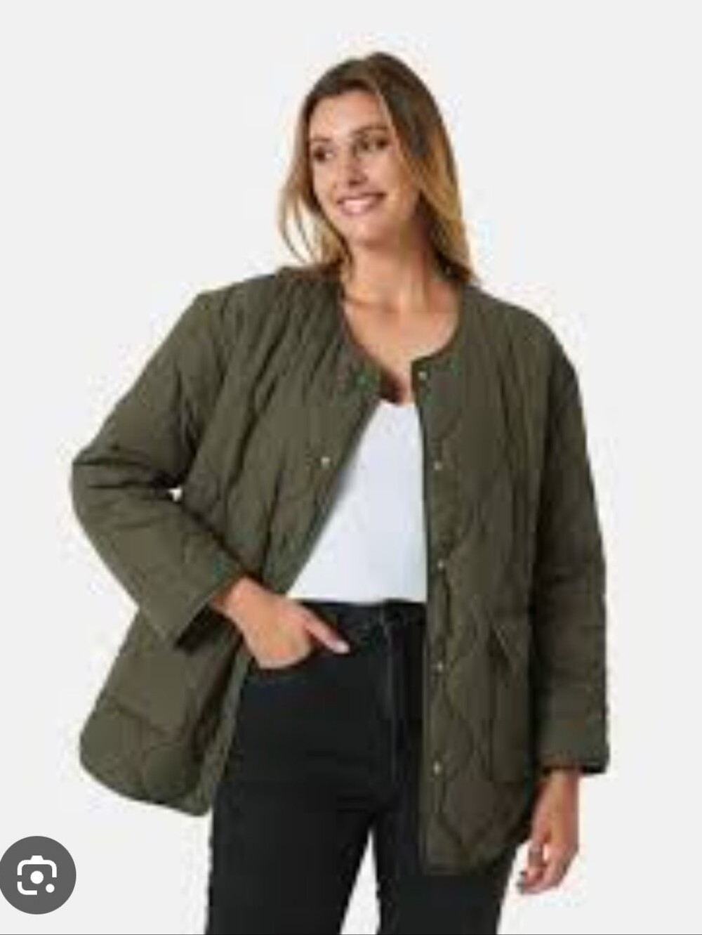 Quilted Olive Green Jacket